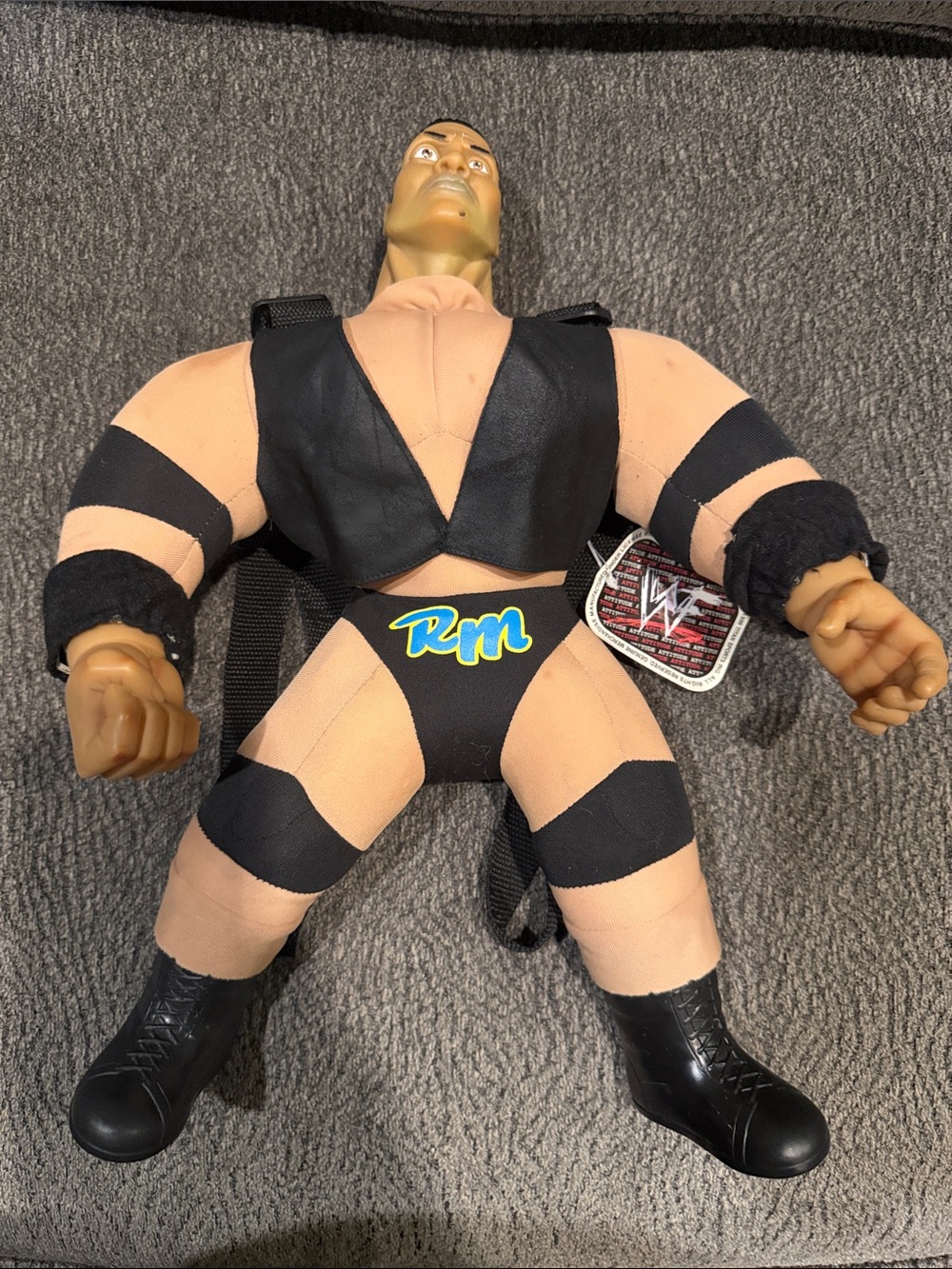 WWF Wrestling Titan Backpack Lot Of 3 Stone Cold The Undertaker The Rock WWF - Picture 2 of 10